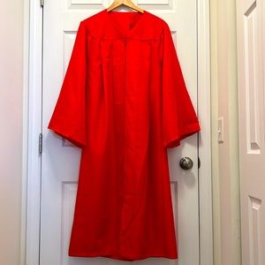 Boston University HerffJones Graduation Gown & Cap - BU Red - great condition
